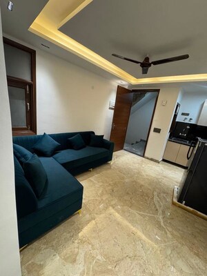 Living Room in 1 BHK Apartment at Freedom Fighters Enclave – for Rent