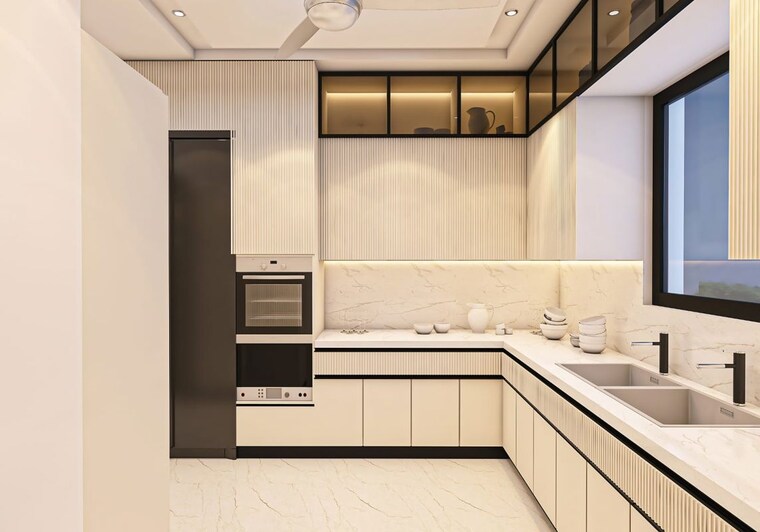 Kitchen, alaknanda-maxxus-eden-estate 3 Bedroom 2200 Sq.Ft. Apartment In Ghazipur Zirakpur 10269692