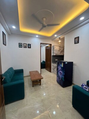 Living Room in 1 BHK Apartment at Freedom Fighters Enclave – for Rent