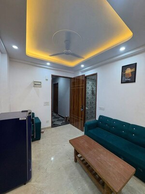 Living Room in 1 BHK Apartment at Freedom Fighters Enclave – for Rent