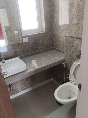 Bathroom in 2 BHK Apartment at L&T Crescent Bay T2, Parel – for Rent