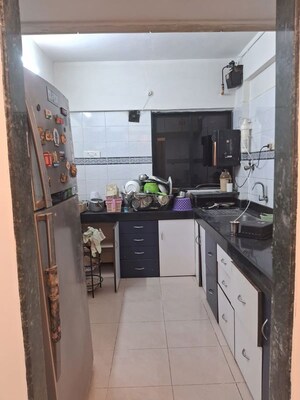 Kitchen in 3 BHK Apartment at Flower Valley Apartment, Wanowrie – for Rent