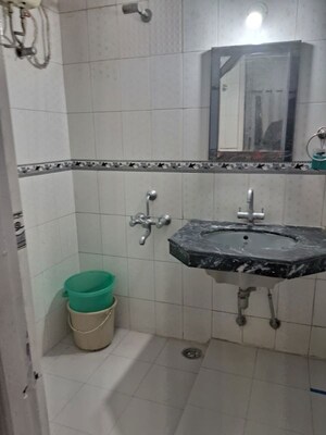 Bathroom in 3 BHK Apartment at Flower Valley Apartment, Wanowrie – for Rent