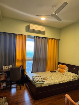 Bedroom in 3 BHK Apartment at Omkar Alta Monte, Malad East – for Rent