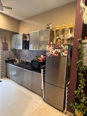 Kitchen in 3 BHK Apartment at Omkar Alta Monte, Malad East – for Rent