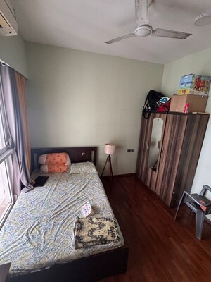 Bedroom in 3 BHK Apartment at Omkar Alta Monte, Malad East – for Rent