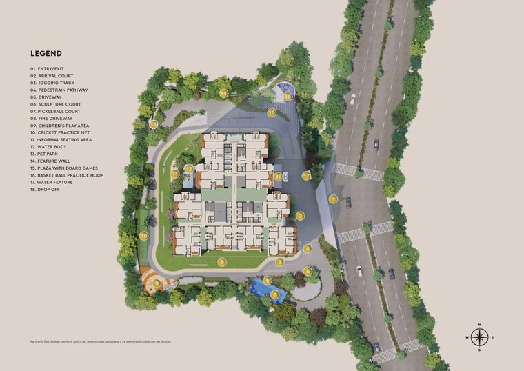 Master Plan, godrej-madison-avenue 3 Bedroom 2900 Sq.Ft. Apartment In Kokapet Hyderabad 10270161