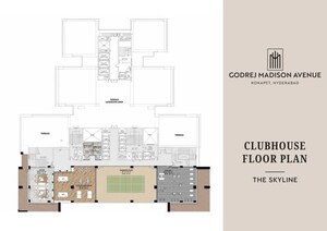 Floor Plan in 4 BHK Apartment at Godrej Madison Avenue, Kokapet – for Sale