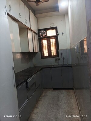 Kitchen in 2 BHK Builder Floor at Rohini Sector 25 – for Rent