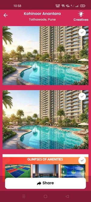 3 BHK Apartment – Exterior View View at Punawale - for Sale