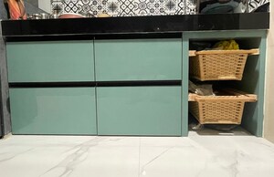 Kitchen in 3 BHK Apartment at Vyas Alankapurishree CHSL, Kothrud – for Rent