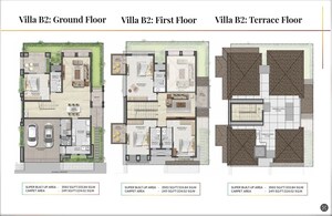 Floor Plan in 5 BHK Villa at Aspen Greens At The Prestige City, Sarjapur Road – for Sale