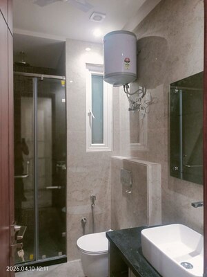 Bathroom in 3 BHK Builder Floor at Shivalik Colony – for Rent