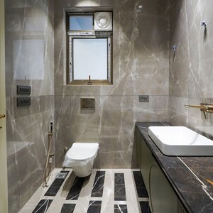 Bathroom in 3 BHK Builder Floor at Defence Colony – for Rent