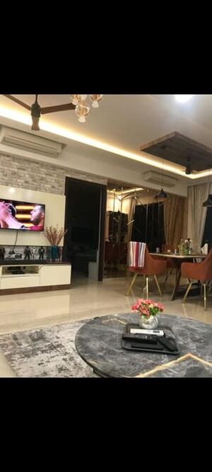 Living Room in 3 BHK Apartment at Lodha Sterling, Kolshet Road – for Rent