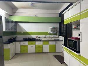 Kitchen in 3 BHK Apartment at Deep Indraprasth 5, Prahlad Nagar – for Rent