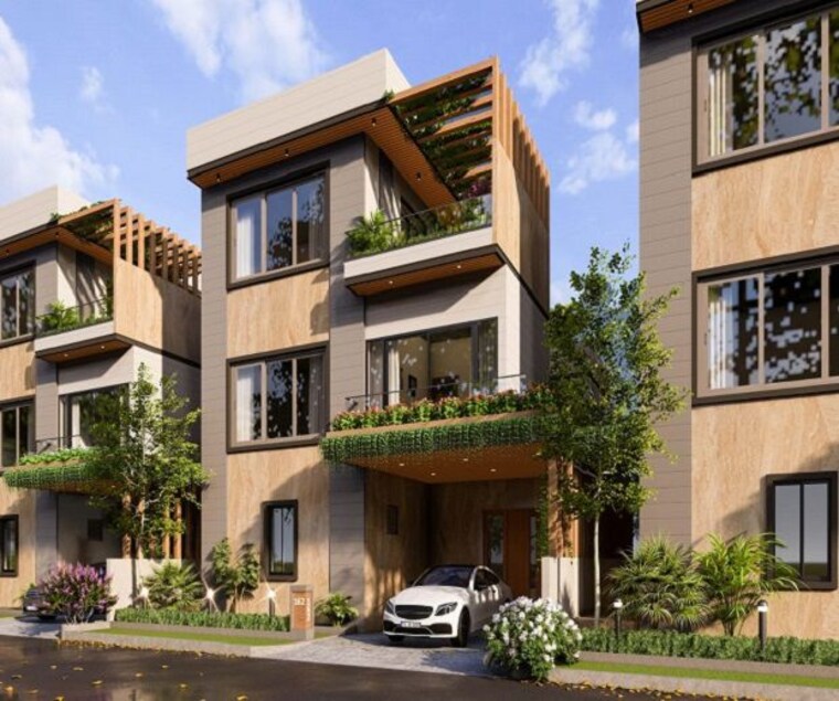 Exterior View, tag-santorini-villas 5 Bedroom 3300 Sq.Ft. Villa In Mokila Hyderabad 10271692