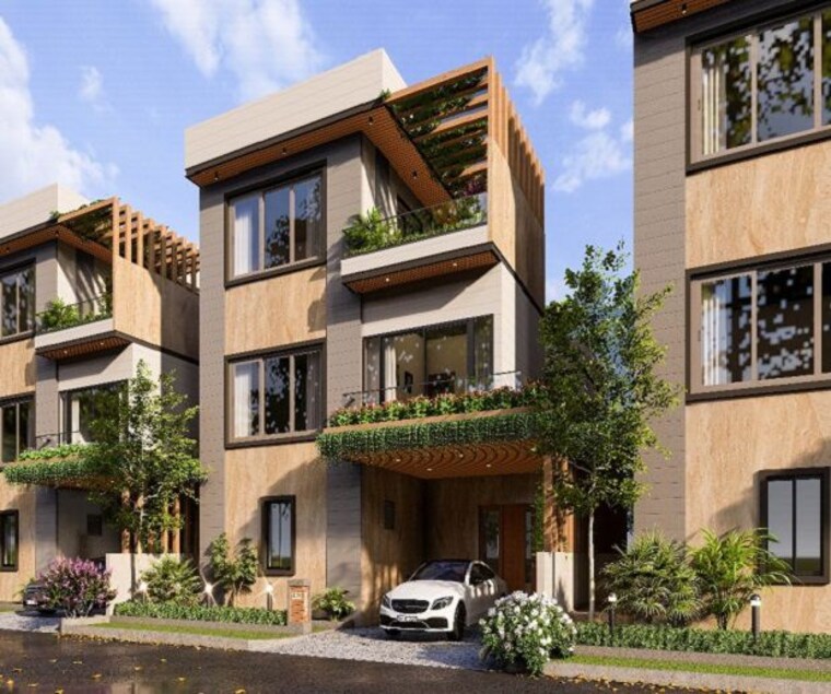 Exterior View, tag-santorini-villas 5 Bedroom 3300 Sq.Ft. Villa In Mokila Hyderabad 10271692