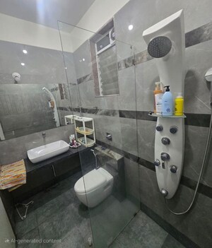 Bathroom in 3 BHK Apartment at Paradise Sai World Empire, Kharghar – for Rent