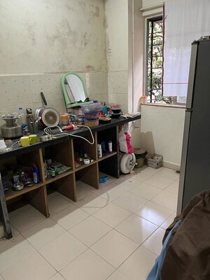 Kitchen in 1 RK Apartment at Shivtirth Nagar – for Rent