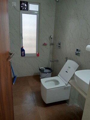 Bathroom in 3 BHK Apartment at Shraddha Elite, Borivali West – for Rent