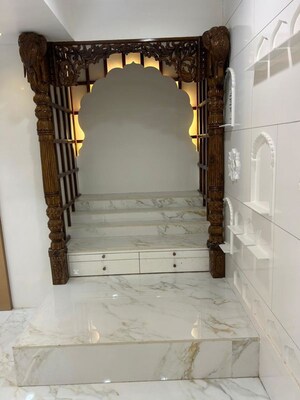 Staircase in 3 BHK Apartment at Kumar Kruti, Kalyani Nagar – for Sale