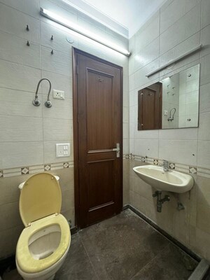 Bathroom in 3 BHK Builder Floor at Greater Kailash I – for Rent