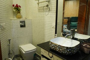 Bathroom in 2 BHK Builder Floor at Nehru Enclave – for Rent