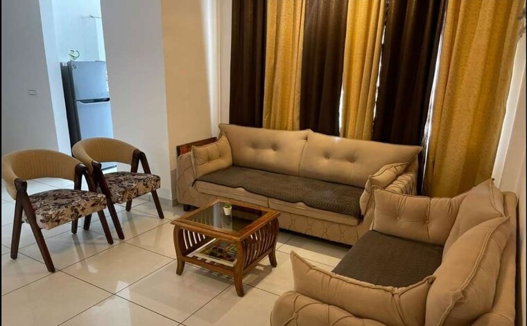 Living Room, bliss-orra 3 Bedroom 1600 Sq.Ft. Apartment In Ambala Highway Zirakpur 10273464