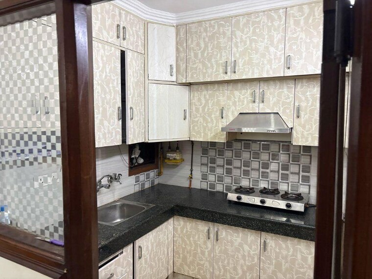 Kitchen, lajpat nagar ii 2 Bedroom 900 Sq.Ft. Builder Floor In Lajpat Nagar ii Delhi 10138154