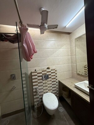 Bathroom in 3 BHK Builder Floor at Nizamuddin – for Rent