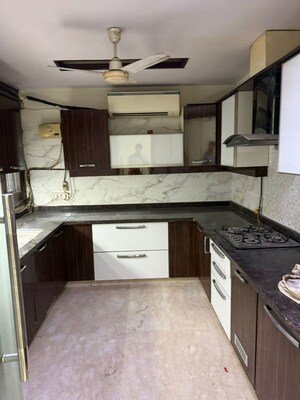 Kitchen in 3 BHK Builder Floor at Nizamuddin – for Rent