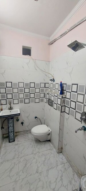 Bathroom in 2 BHK Builder Floor at Malka Ganj – for Rent
