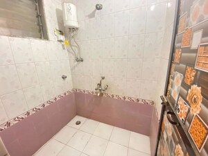 Bathroom in 1 BHK Apartment at Soham Parijat Gardens, Ghodbunder Road – for Rent