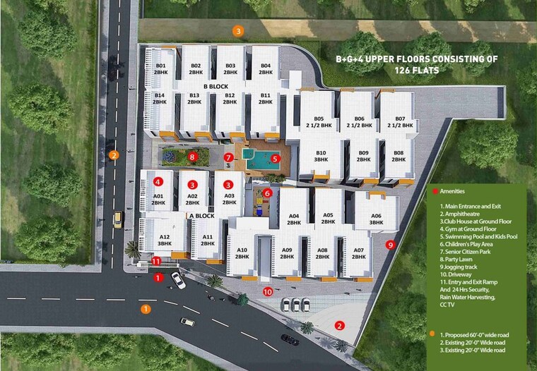 Master Plan, srikara-urban-park 3 Bedroom 2175 Sq.Ft. Apartment In Electronic City Phase I Bangalore 10274189
