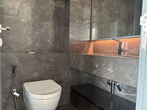Bathroom in 4 BHK Apartment at Lodha Trump Tower, Worli – for Rent