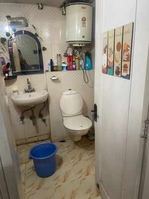 Bathroom in 2.5 BHK Builder Floor at Kalkaji – for Rent