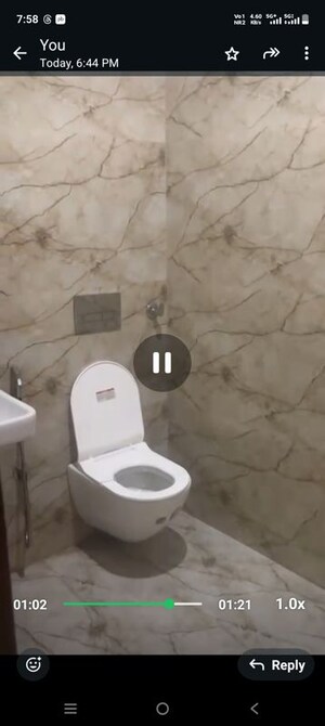 Bathroom in 2 BHK Builder Floor at Dehrakhas – for Rent