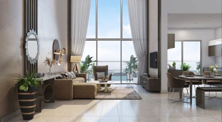 Living Room, kharadi 3 Bedroom 1260 Sq.Ft. Apartment In Kharadi Pune 10274425