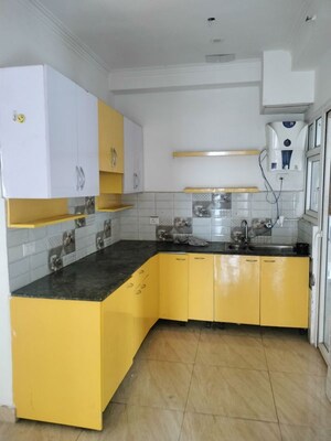 Kitchen in 2.5 BHK Builder Floor at Gaur Yamuna City 16th Park View, Gaur Yamuna City – for Rent