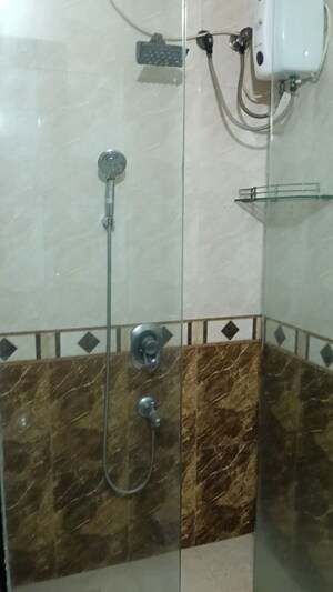 Bathroom in 1 BHK Apartment at Lokhandwala Complex – for Rent