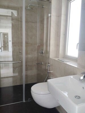 Bathroom in 3 BHK Apartment at Lodha The Park, Worli – for Rent