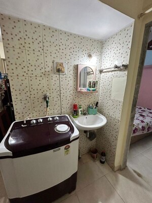 Master Bedroom in 1 BHK Apartment at Rutu Enclave, Kasarvadavali – for Rent