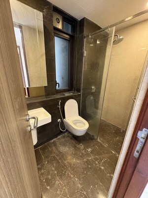 Bathroom in 2 BHK Apartment at Lodha The Park, Worli – for Rent