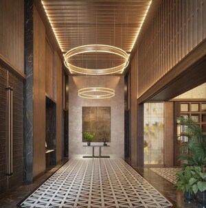 Building Lobby in 4 BHK Apartment at BPTP Downtown 66, Sector 66 – for Sale