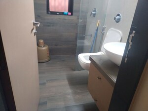 Bathroom in 2 BHK Apartment at Ashar 16, Wagle Industrial Estate – for Rent