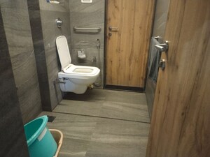 Bathroom in 2 BHK Apartment at Ashar 16, Wagle Industrial Estate – for Rent