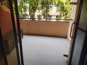 Balcony in 2 BHK Apartment at Ashar 16, Wagle Industrial Estate – for Rent