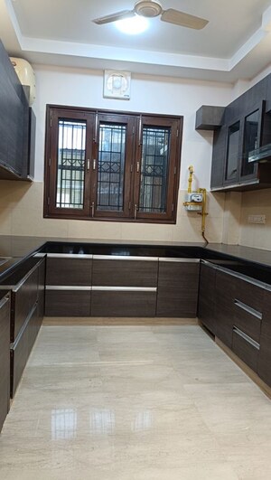 Kitchen in 3 BHK Builder Floor at Shivalik Colony – for Rent