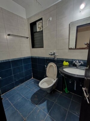 Bathroom in 3 BHK Apartment at Nyati Environ, Tingre Nagar – for Rent